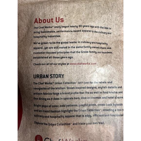 Chef Works Urban Collection Navy Stripe Half Bistro Apron NIP - Picture 6 of 6